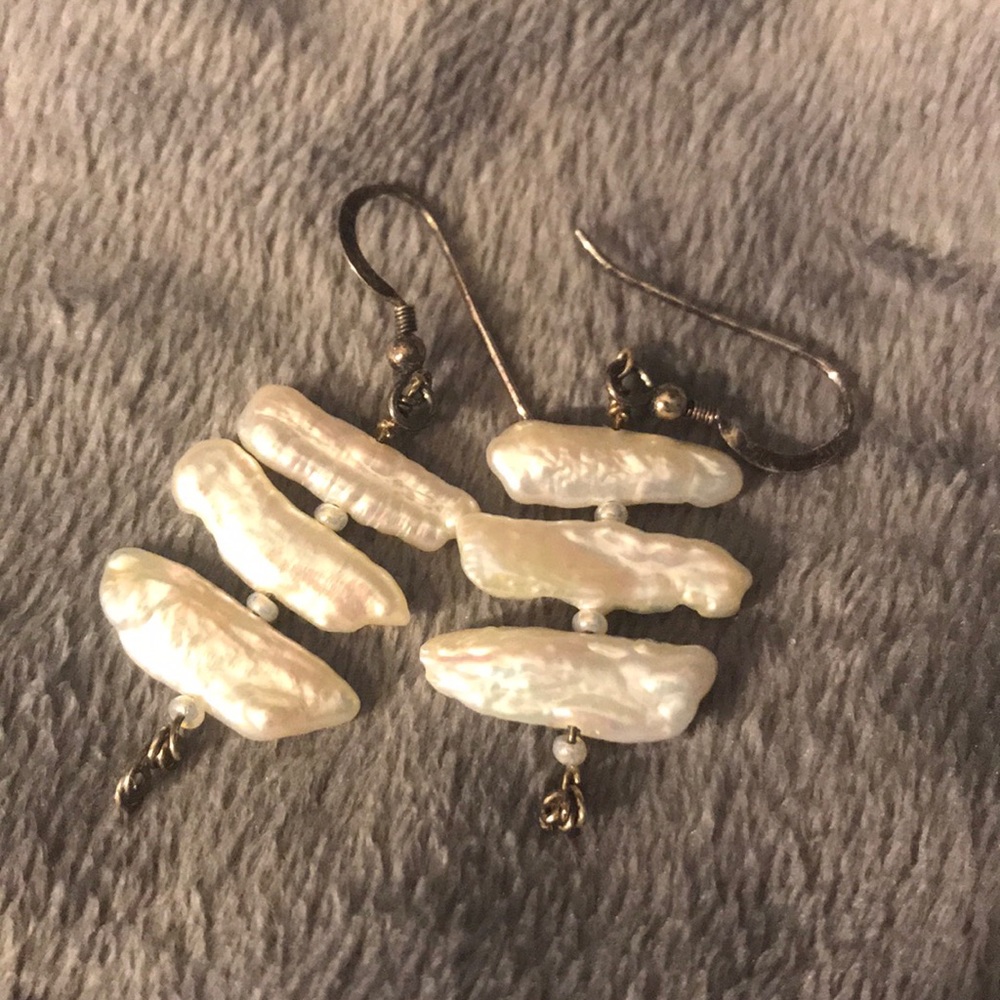 Handmade mother of pearl earrings